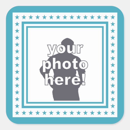 PHOTOステッカスタムカー スクエアシール (正面)