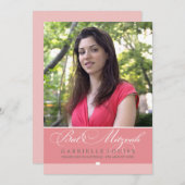 PHOTOバルミツワー招待状:：ラブリータイプ1 招待状 (正面/裏面)