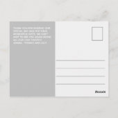 PHOTOフィルタモダンーの予算に感謝 ポストカード (裏面)