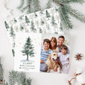 PHOTOミニマルなクリスマスツリーの挨拶 シーズンカード