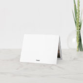 PHOTOモダンシンプルミニマリスト黄金卒業 サンキューカード (裏面)