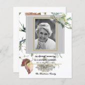 PHOTO予算の悔やみや弔慰愛情のあるメモリ。 (正面/裏面)