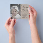 PHOTO予算の悔やみや弔慰愛情のあるメモリ。 チラシ (手)