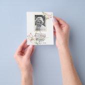 PHOTO予算の悔やみや弔慰愛情のあるメモリ。フライヤー チラシ (手)