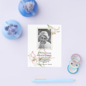 PHOTO予算の悔やみや弔慰愛情のあるメモリ。フライヤー チラシ (シングル)