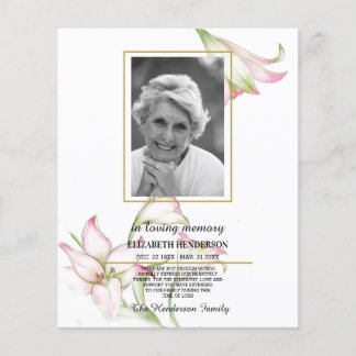 PHOTO予算の悔やみや弔慰愛情のあるメモリ。フライヤー チラシ