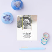 PHOTO予算の悔やみや弔慰愛情のあるメモリ。フライヤー チラシ (シングル)