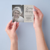 PHOTO予算の悔やみや弔慰愛情のあるメモリ。フライヤー チラシ (手)