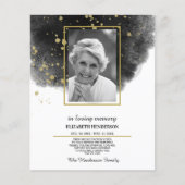 PHOTO予算の悔やみや弔慰愛情のあるメモリ。フライヤー チラシ (正面)