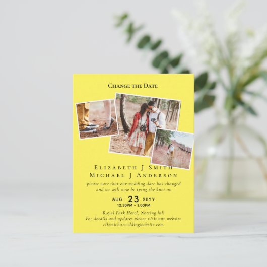 PHOTO日付変更計画延期任意のイベント ポストカード (スタンド正面)