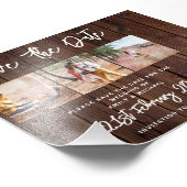 PHOTO日付素朴のバーゲン予算を結婚保存する フォトプリント            (角)