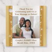 PHOTO格安パーソナライズされた結婚式の引き出物 フェイバータグ (正面)