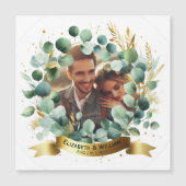 PHOTO'結婚s Thank You Eucalyptus 葉 Gift (正面)