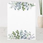 PHOTO'結婚s Thank You Eucalyptus 葉 Gift カード (裏面)