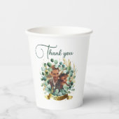 PHOTO'結婚s Thank You Eucalyptus 葉 Gift 紙コップ (正面)