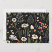 Photo エレガント Boho Wildflower結婚's セーブザデート (裏面)