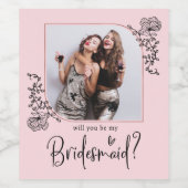 Photo エレガント Bridesmaidの提案 ワインラベル (シングルラベル)