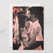 Photo エレガント Callightgraphy Script Black結婚's 招待状 (裏面)