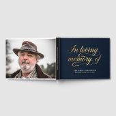 Photo エレガント In Loving Memory葬式ゲストブック ゲストブック (全面)