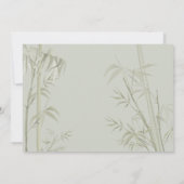Photo エレガント Oriental Bamboo 60th Birthdayパーティー 招待状 (裏面)