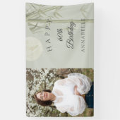 Photo エレガント Oriental Bamboo 60th Birthdayパーティー 横断幕 (縦)