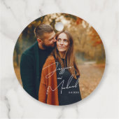 Photo エレガント Script Boho結婚's フェイバータグ (裏面)