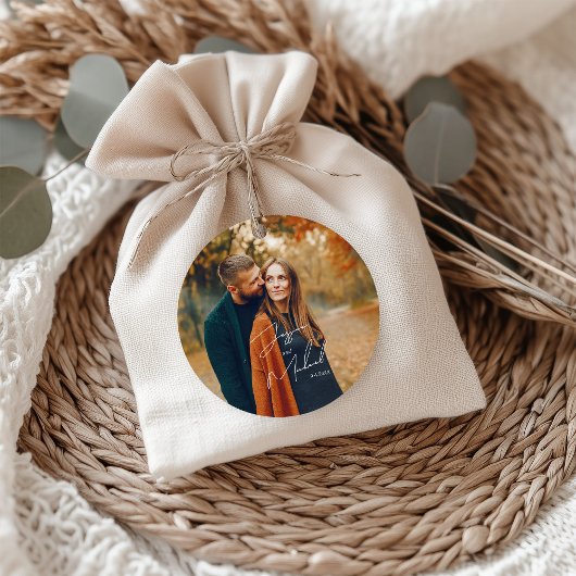 Photo エレガント Script Boho結婚's フェイバータグ