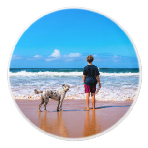 Photo カスタム Ceramic Knob Your Photos with Pet セラミックノブ