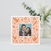 Photo カスタム Mexican Otomi Tenango Save the Date I 招待状 (スタンド正面)