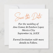 Photo カスタム Mexican Otomi Tenango Save the Date I 招待状 (裏面)