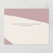 PHOTO コンテンポラリー Save the Dates by LeahG BUDGET (裏面)