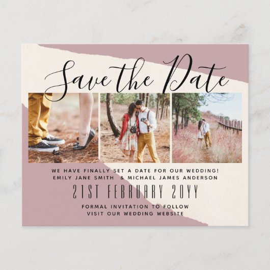 PHOTO コンテンポラリー Save the Dates by LeahG BUDGET チラシ (正面)