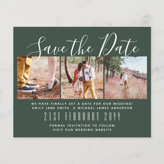PHOTO コンテンポラリー Save the Dates by LeahG BUDGET チラシ (正面)