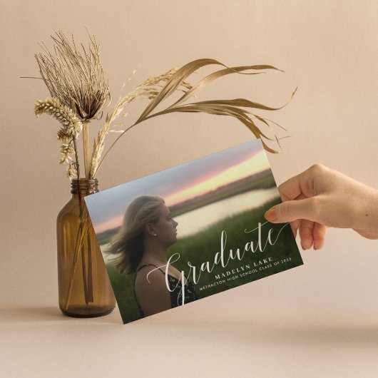 Photo シンプル 2023 Graduation Announcations 案内状