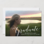 Photo シンプル 2023 Graduation Announcations 案内状 (正面)