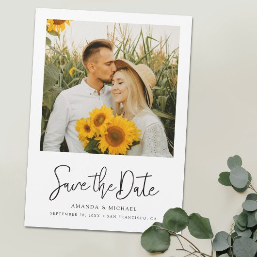 Photo シンプル Magnetic Save the Date