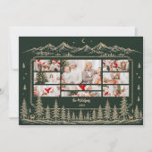 Photo  タイムレスゴールドのクリスマスツリー風景 シーズンカード (正面)