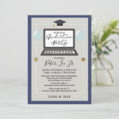 PHOTO – バーチャル卒業パーティー招待状 招待状 (スタンド正面)