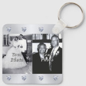 PHOTO パーソナライズされた 60th 結婚 Anniversary Friends キーホルダー (裏面)