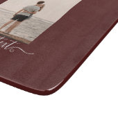 PHOTO パーソナライズされた Giftブルゴーニュテーマ カッティングボード (角)