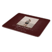 PHOTO パーソナライズされた Giftブルゴーニュテーマ カッティングボード (角)