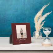 PHOTO パーソナライズされた Giftブルゴーニュテーマ フォトプラーク (インサイチュ)