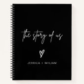 Photo パーソナライズされた The Story of Us Couples Journal ノートブック (正面)