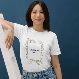 Photo パーソナライズされた Womens Tシャツテンプレート Tシャツ