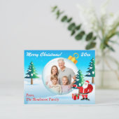 PHOTO パーソナライズされたChristmas Ornament Post Card シーズンポストカード (スタンド正面)