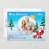PHOTO パーソナライズされたChristmas Ornament Post Card シーズンポストカード (正面/裏面)