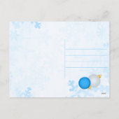 PHOTO パーソナライズされたChristmas Ornament Post Card シーズンポストカード (裏面)