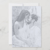 Photo フォーマル Dusty Blue Bride 結婚 Parents 招待状 (裏面)