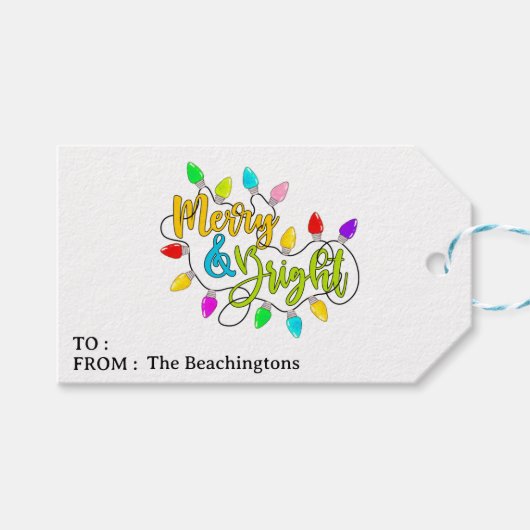 *~* PHOTO メリー Bright AP44 Christmas Giftラベル ギフトタグ (正面(横))