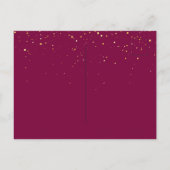 PHOTO モダンバルミツワーとヘブライ語のユニークInvita ポストカード (裏面)